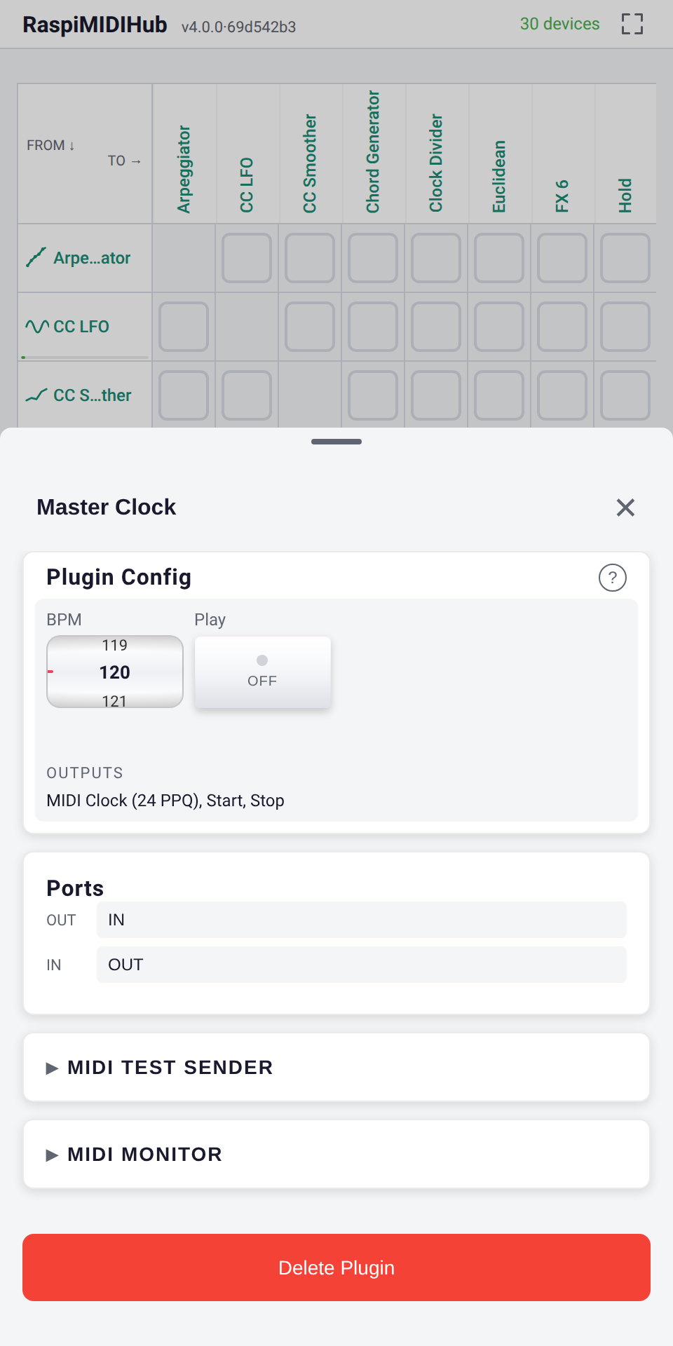 Master Clock Plugin