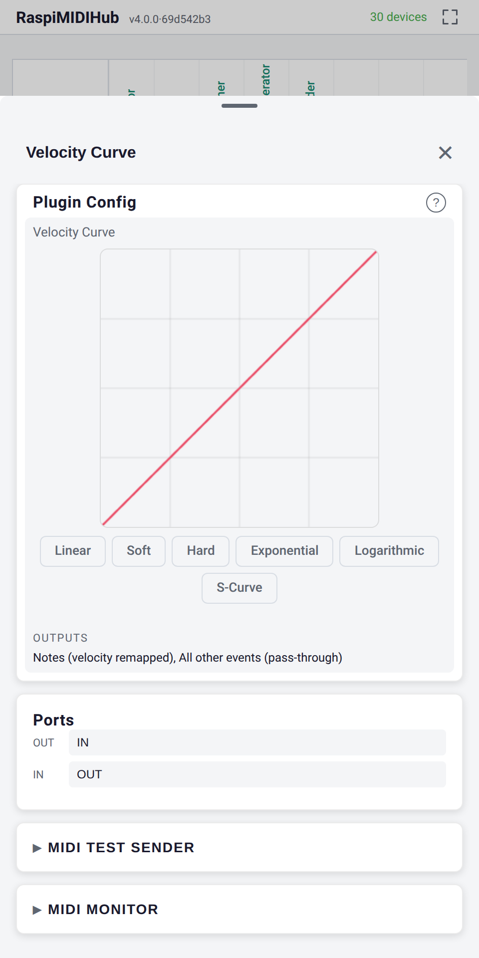 Velocity Curve Plugin