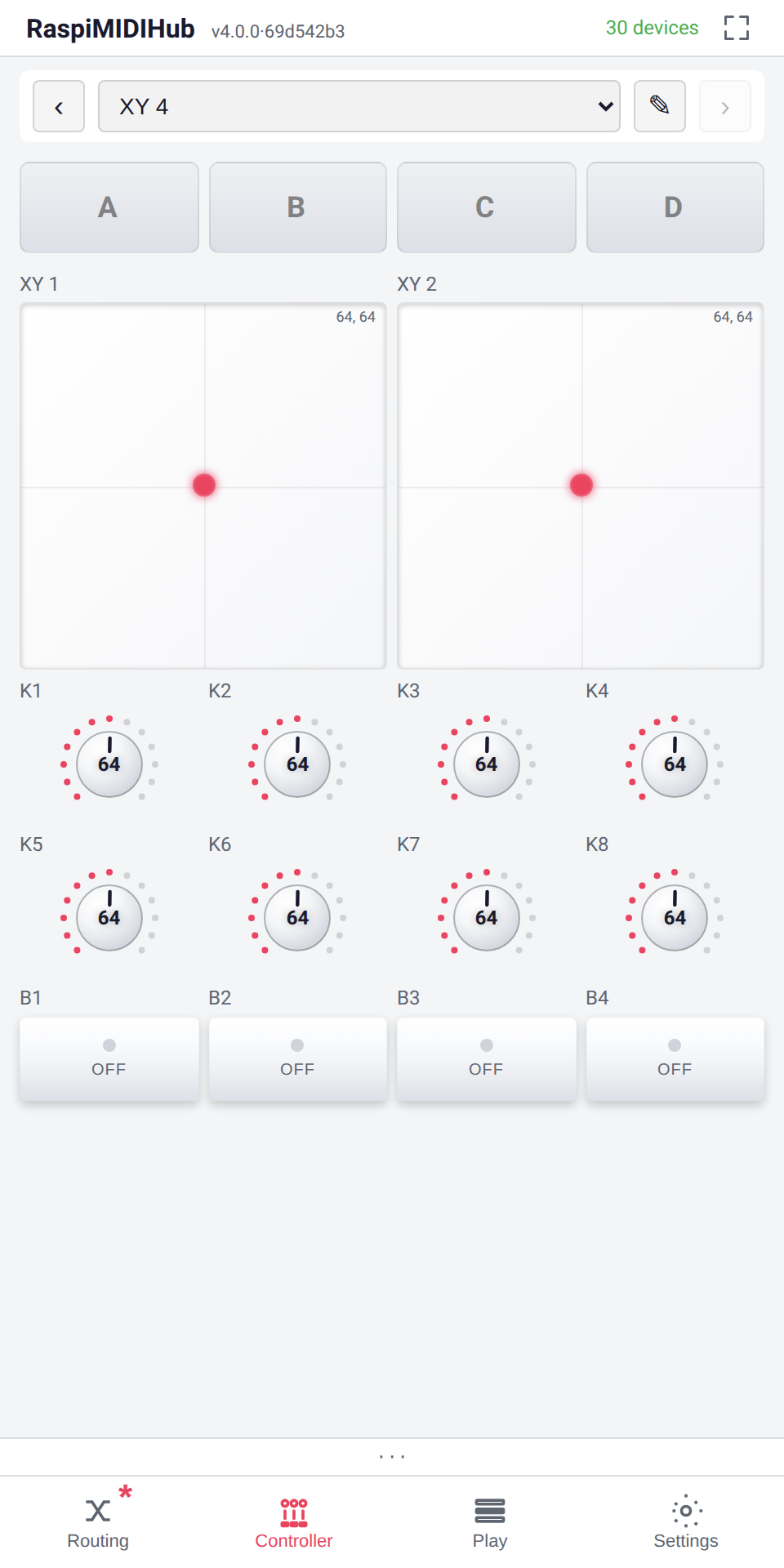 XY 4 Controller